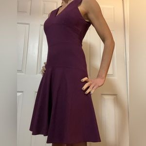 Rebecca Taylor fitted plum dress sz 0